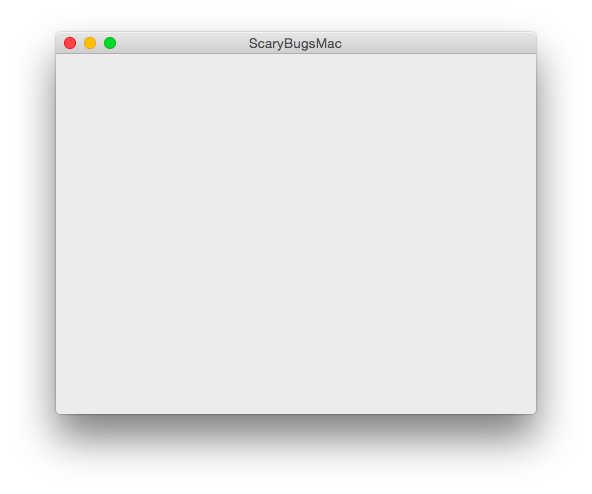 started with os x project first view